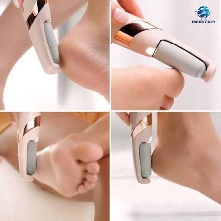 مبرد وقاشر القدمين الكهربائي المطور لإزالة الجلد الميت | Rechargeable Electric Foot File & Callus Remover